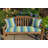 Casual Cushion Patterned Sunbrella® Fabric 1-Piece Indoor/Outdoor Square Throw Pillow, 15"W x 15"L, Seville Seaside-63225066-63225084