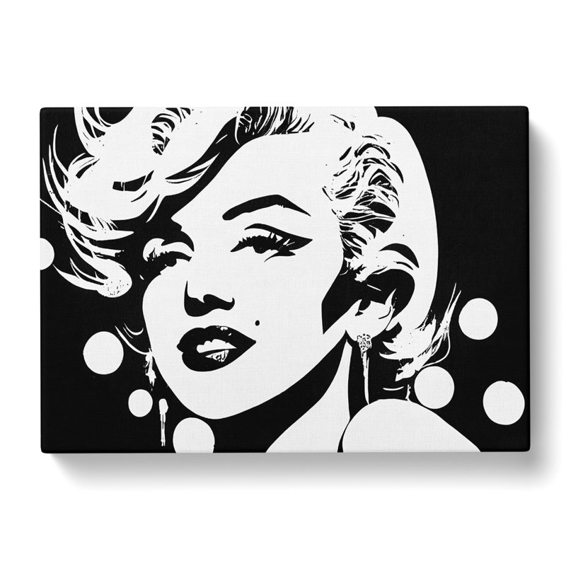 Marilyn Monroe In Monochrome Vol.2 - Wrapped Canvas Print, 35cm H x 50cm W x 3cm D