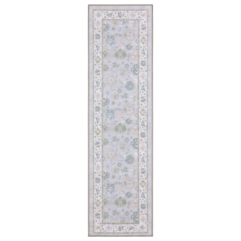Tapis à poils plats lavables Kugler, Tapis de couloir de 2 pi x 7 pi