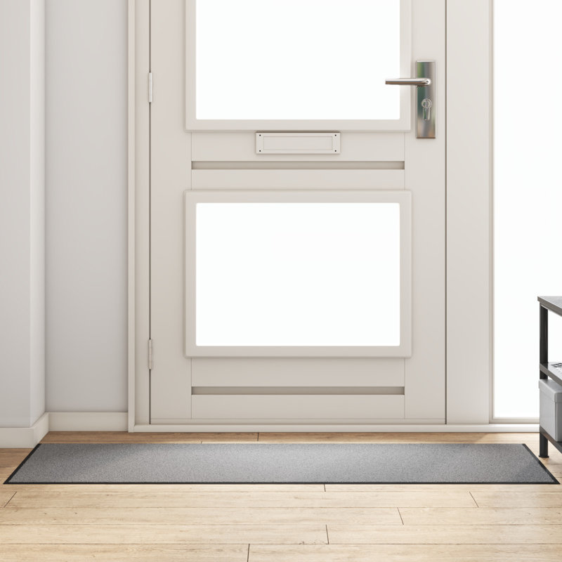 Non-Slip Indoor / Outdoor Doormat, Grey, 60 x 180 cm
