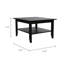 Cabrillo 4-Shelf 2-Piece Living Room Set, Coffee Table And Bar Cabinet And