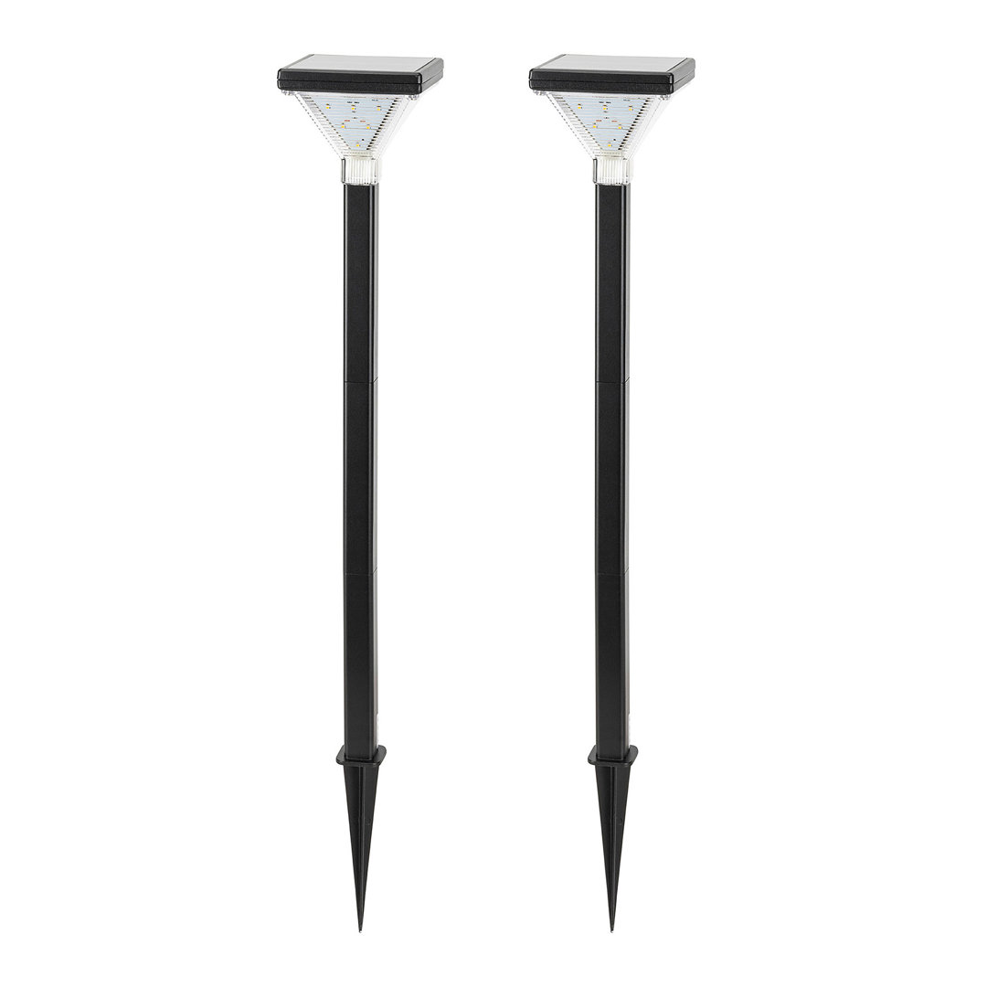 Luxor Aluminum Garden Solar LED Landscape Pathway Light - 2 Pack (Set of 2) Gama Sonic