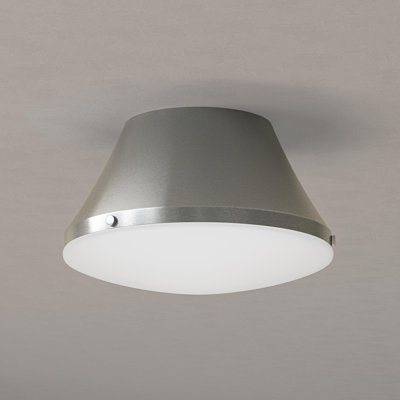 Avra Medium 2-Light Brushed Gold Flush Mount with Etched White Glass Shade