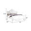 Grand lit de style moderne Opulence en bois blanc perle-48443028
