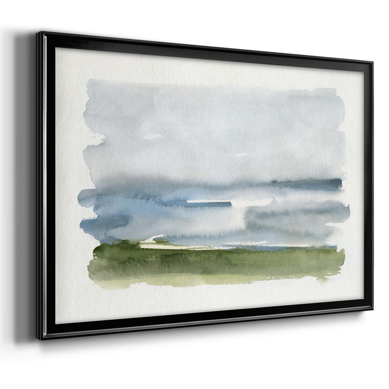 Toile tendue encadrée Coastline Splash II, H 30 po x l 44 po x P 1,5 po, Noir