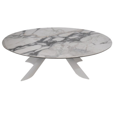 Brownson Oval Metal Base Dining Table