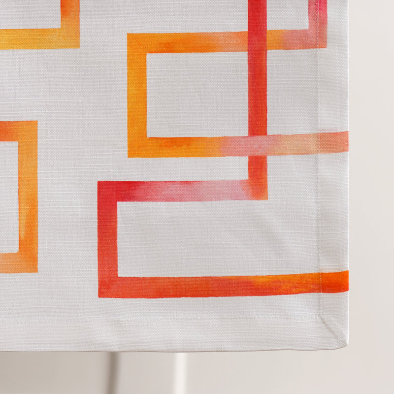 Geometric 100% Cotton Table Runner, 72" L x 14.5" W