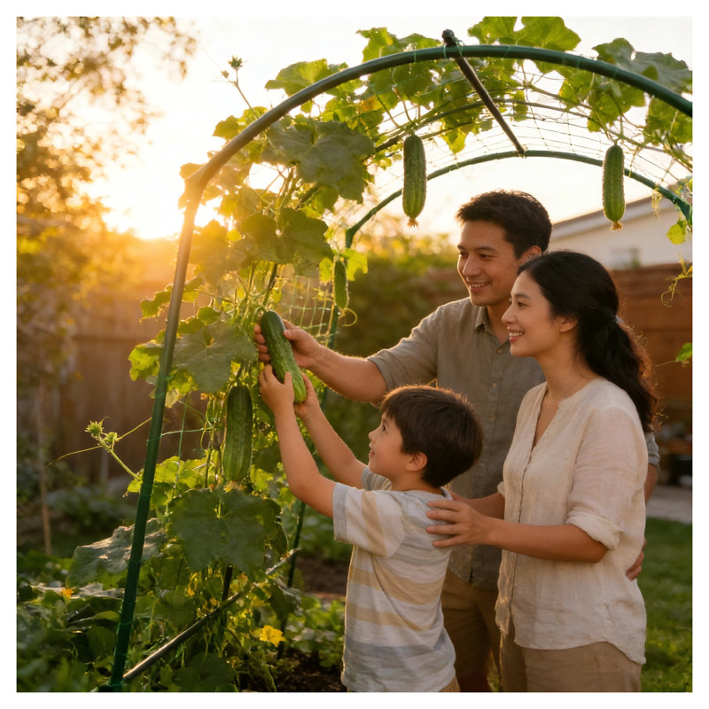 Treillis d'arche de jardin en U en forme de U avec largeur réglable, support pour plantes grimpantes robuste pour lits surélevés et légumes d'extérieur