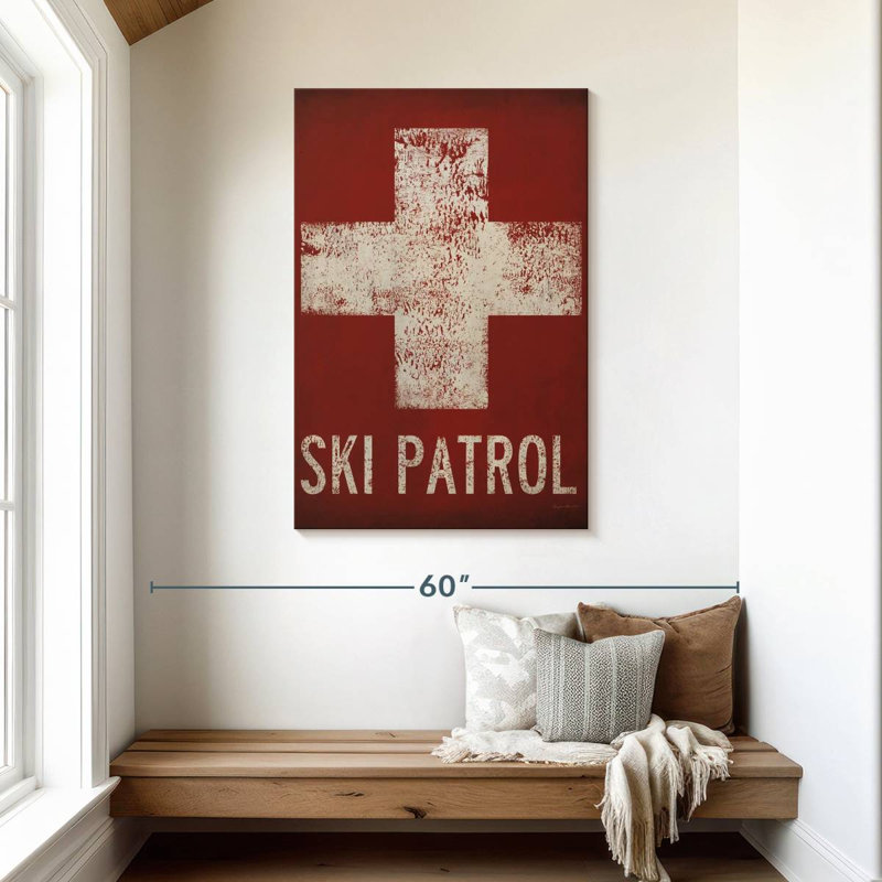 Sireci Ski Patrol, 45" H x 30" W