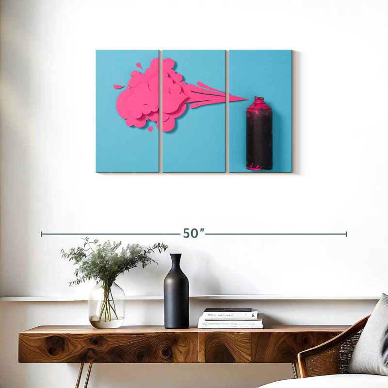 Senne Creative rose, peinture en aérosol, H 20 po x l 33 po