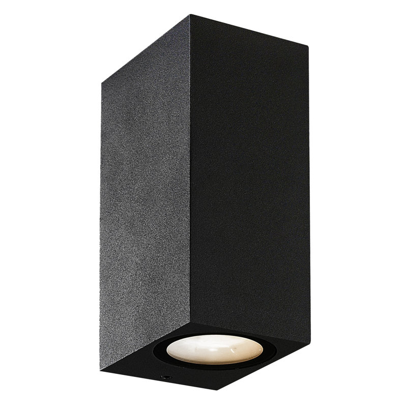 Dale Outdoor LED Wall Light, 2-Light, Black