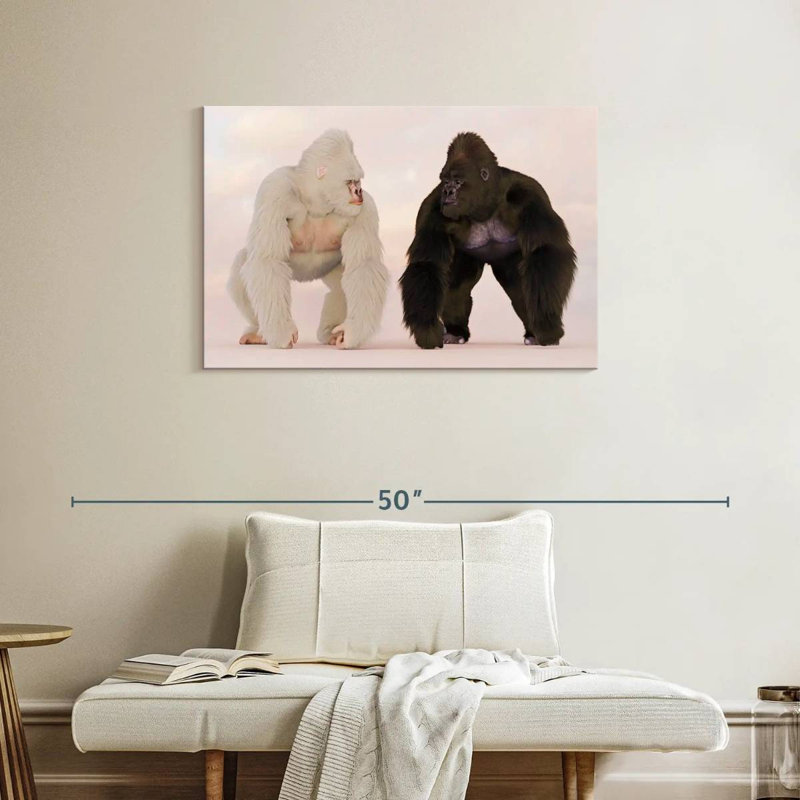 Brampt Gorillas, 24" H x 36" W