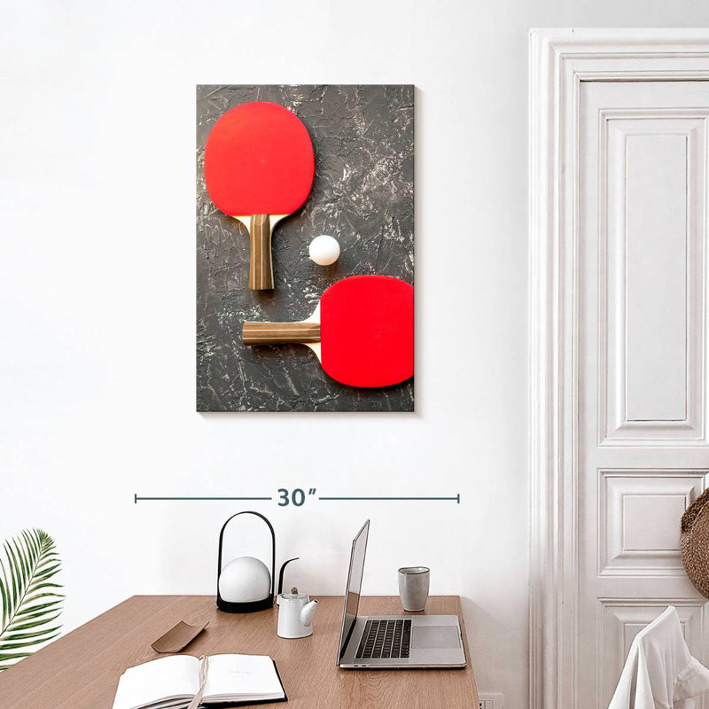 Sireci Table Tennis Rackets Texture, 30" H x 20" W