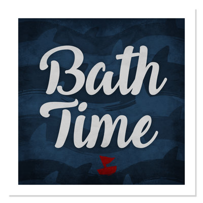 Impression sur papier roulée «Bath Time»