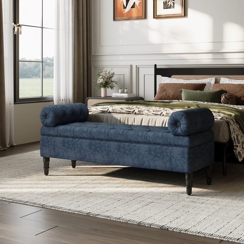 130cm Wide Rectangle No Pattern Standard Ottoman