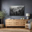 Moody brouillard, paysage de forêt, images de salon, impression sur toile encadrée-427378852-427378859