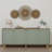 Modern Green Console Table, 70.9 x 29.5 x 15.7 inches | 100% Melamine Coated Particle Board, Thickness: 0.7 inches | Features Multiple Shelves, Wall-Mountable Design | Stylish & Functional for Living Room or Entryway