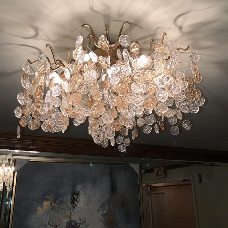 Campobasso Glass Semi Flush Mount