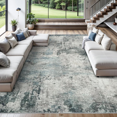 Tapis gris / bleu Willington