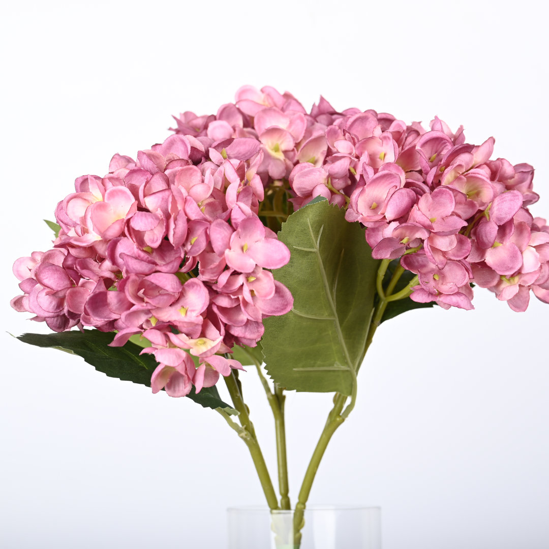 Artificial Hydrangea Flowers Hydrangeas With Stems Real Touch Suitable For Home Wedding Party Festival Outdoor Table Centerpiece Decoration Primrue Flower 