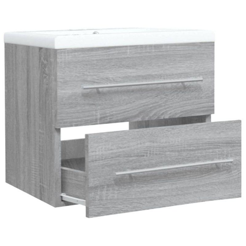 Leeyah 600mm Single Bathroom Vanity with Basin, Gray Sonoma