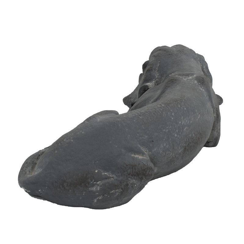 Philippa Dog Lying 15cm, Grey