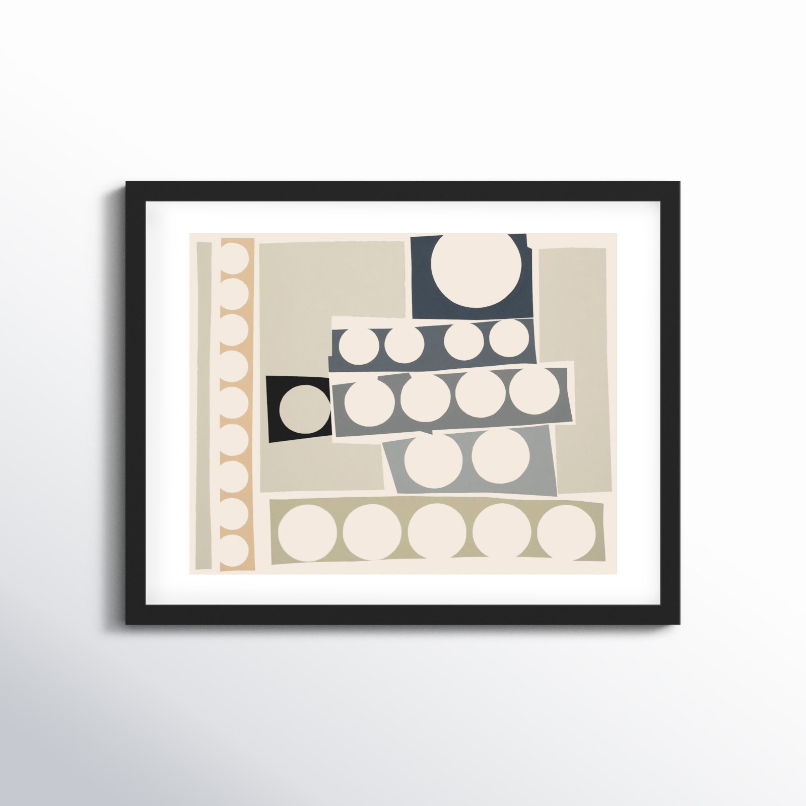 Cosmos 6.0 Print by Lee Lessem, 30" H x 38" W x 1.25" D, Black Framed