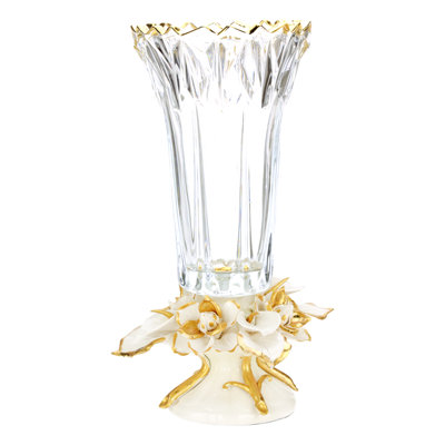 Crowned Calla Lily Vase - 8 X 14 Inches