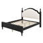 Lit plateforme avec tête de lit tapissier pour chambre à coucher-69331642