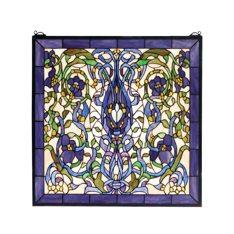 Floral Fantasy Stained Glass Window
