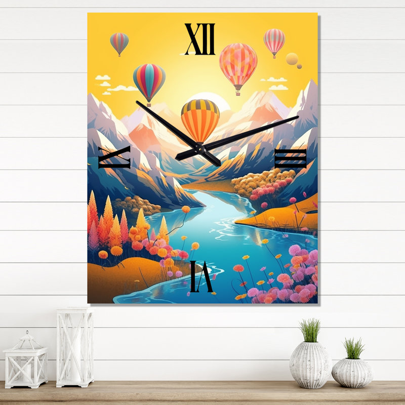 Detlef - Montgolfière très horloges murales, Moyen