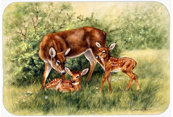 Caroline's Treasures Deer Glass Cutting Board