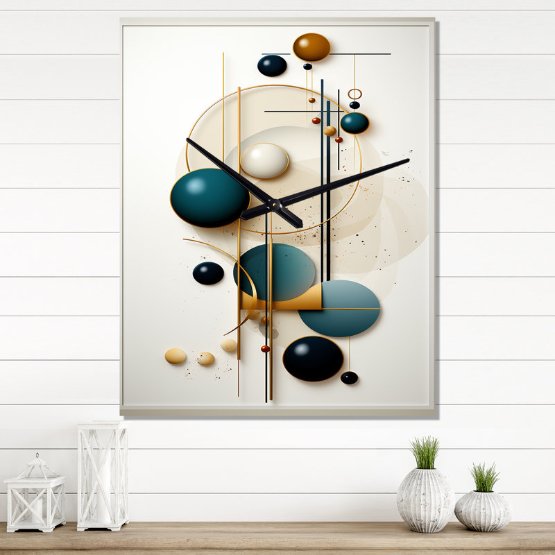 Horloge murale abstraite Sweet Sweet Serenity, H 40 po x l 30 po x P 1 po