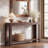 2-Tier Entryway Console Table, Narrow Long Sofa Table with Storage-1919037629