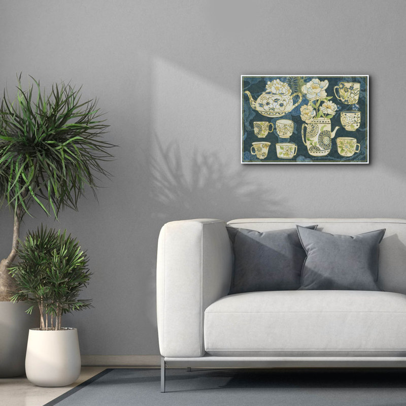 «Oolong Collection A» par Chariklia Zarris, art mural sur toile, H 18 po x l 26 po x P 0,75 po