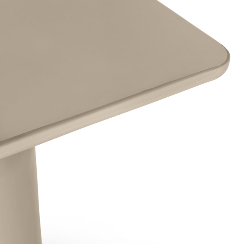 Alessia Coffee Table, Latte Taupe, TALL 16.5" H x 23.75" L x 23.75" W