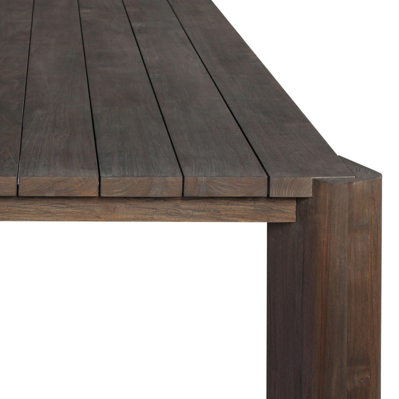 Soho Outdoor Dining Table-106"-Stained Saddle Brown