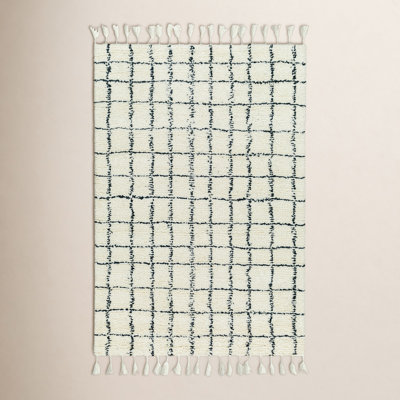 Jordana Hand-Woven Plaid Rug