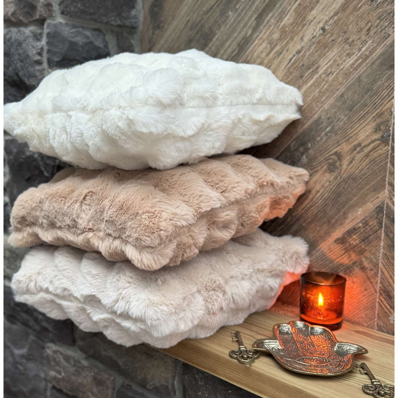 Housse de coussin lavable à la machine, couleur crème, 19,7 po x 19,7 po | 100% polyester, tissu durable et doux | Parfait pour le salon, la chambre à coucher et les espaces extérieurs | Facile d'entretien et décoration élégante