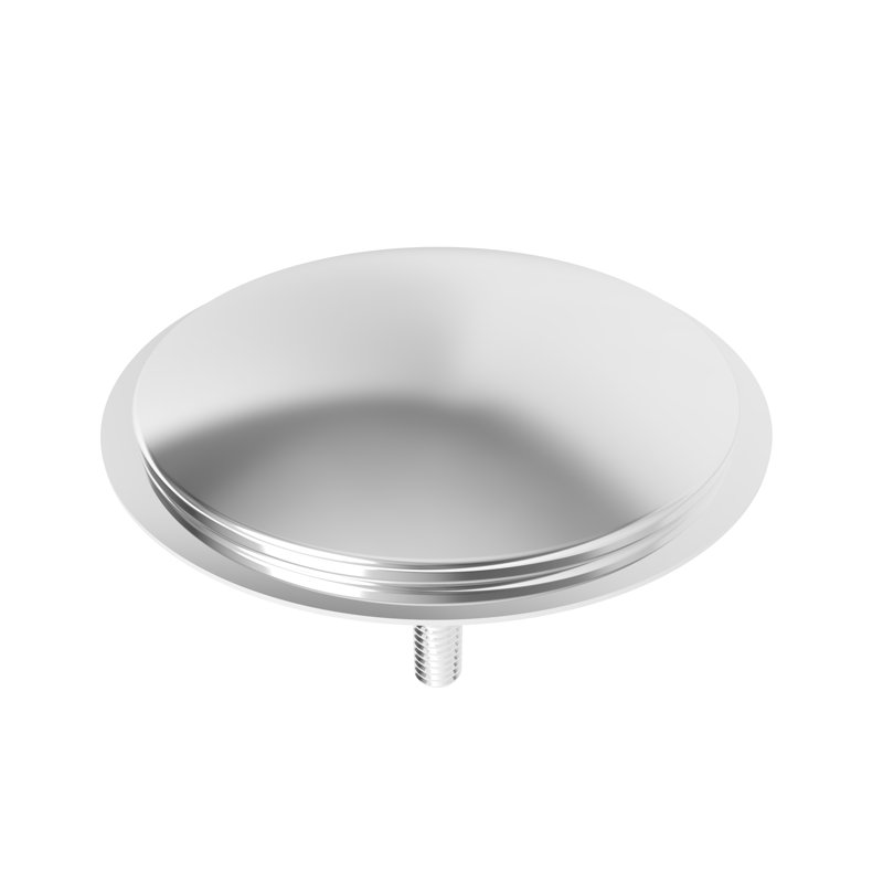 East Linear Faucet Hole Cover, Polished Chrome