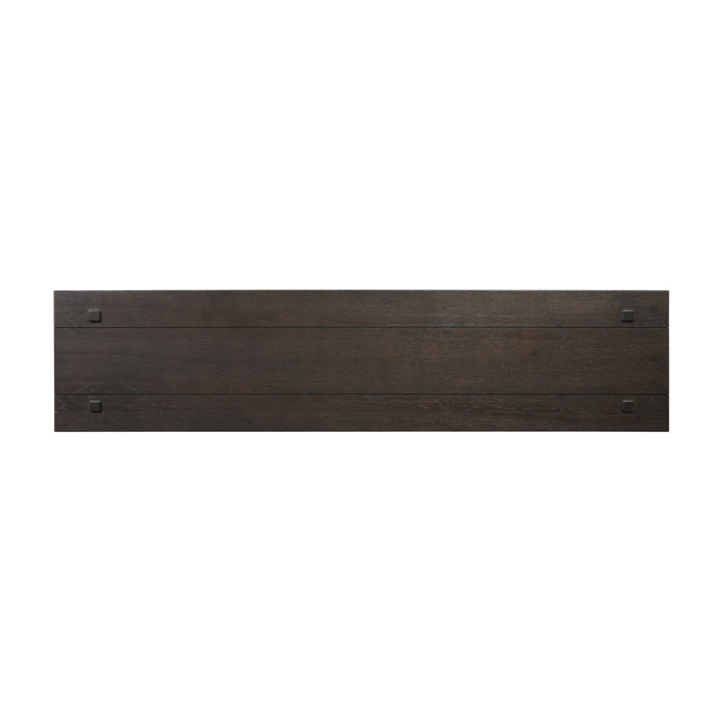 Zeno Console Table, Smoked Black Oak