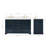 61'' Double Bathroom Vanity with White Quartz Top-93359466