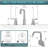 Widespread 2-handle Bathroom Faucet with Drain Assembly-103979126