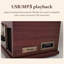 Rétro tourne-disque avec haut-parleur Bluetooth - Phonographe intégré et lecture de CD
