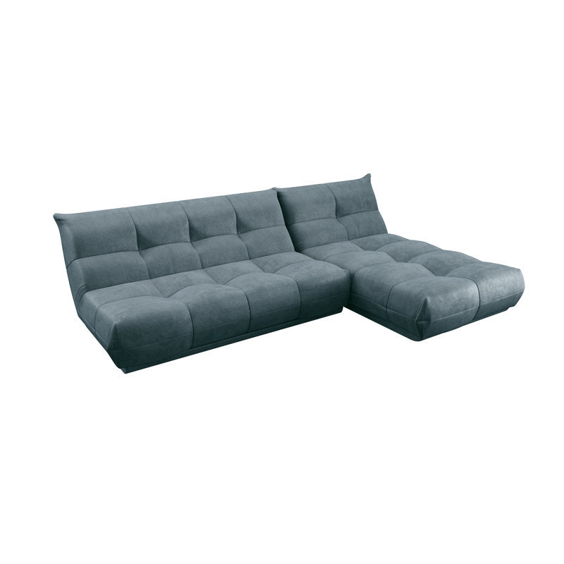 Cozy Right Corner Sofa, Aqua