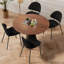 Ensemble de 4 chaises de salle à manger de style Mid-Century moderne-114222570