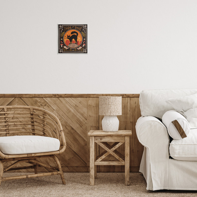 Plaque murale «Trick Or Traite Cat & Rats», conception par Janelle Penner