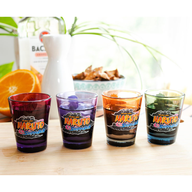Naruto Shippuden Team 7 Multicolor Glass Shot Set