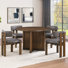 Cambridge Wood Dining Table Set With Upholstered Chairs