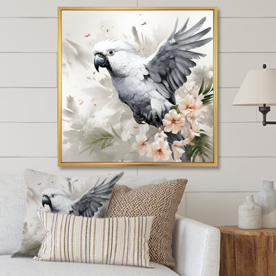 Grey Parrot In Flight  II - Parrot Wall Art